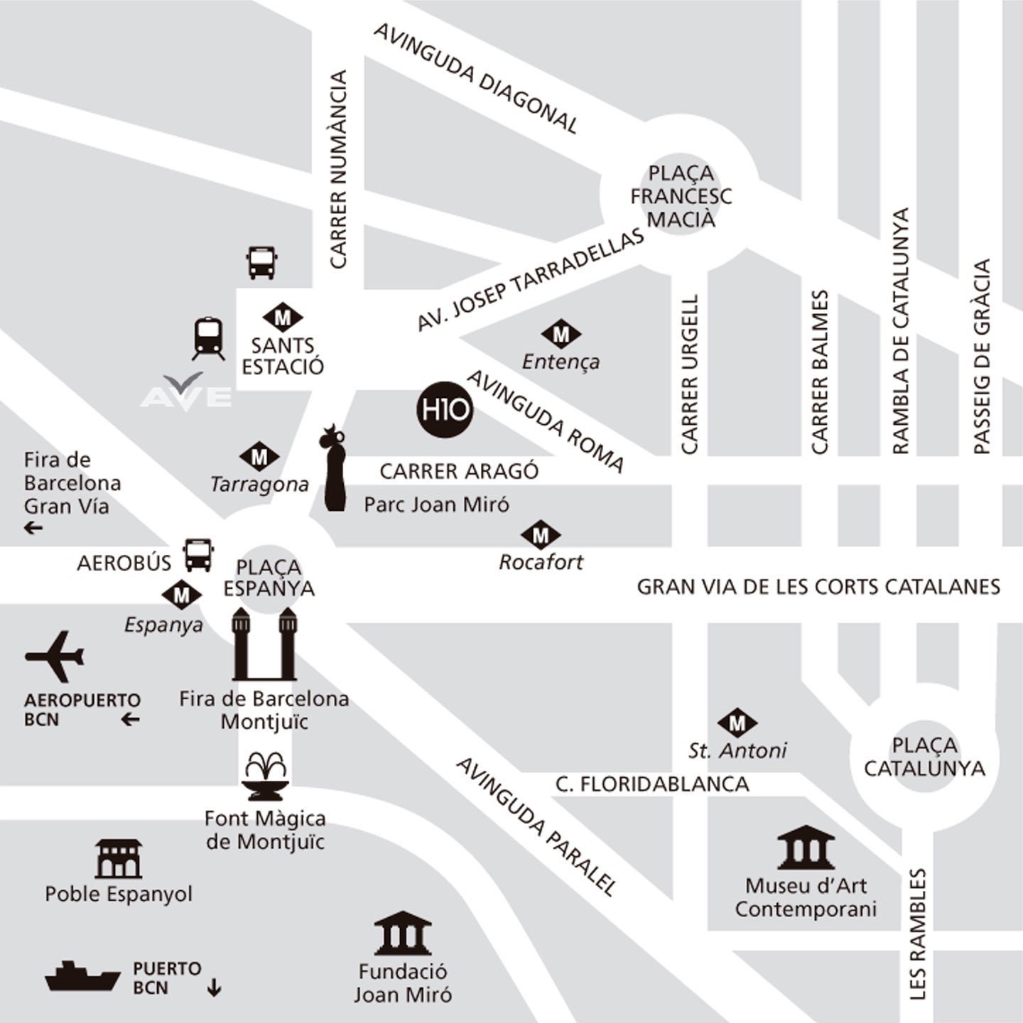 Mapa - H10 Itaca