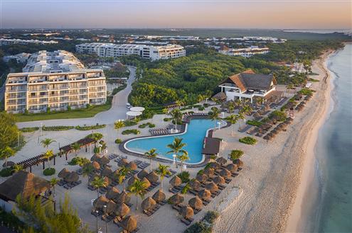 Aerial view of the hotel
