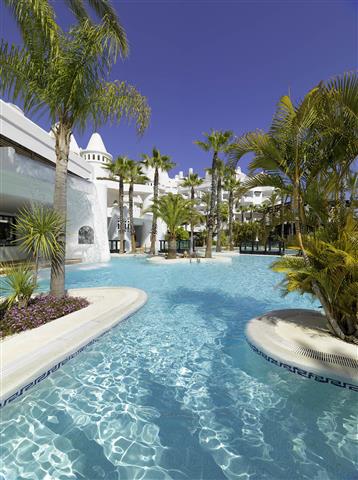 Hotel and swimming pools general view
