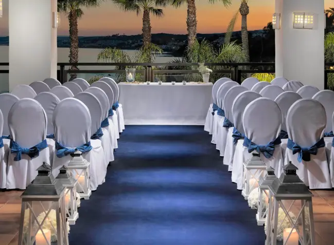 Banquet set-up.